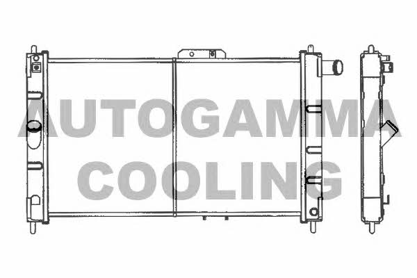 Autogamma 101157 Radiator, engine cooling 101157
