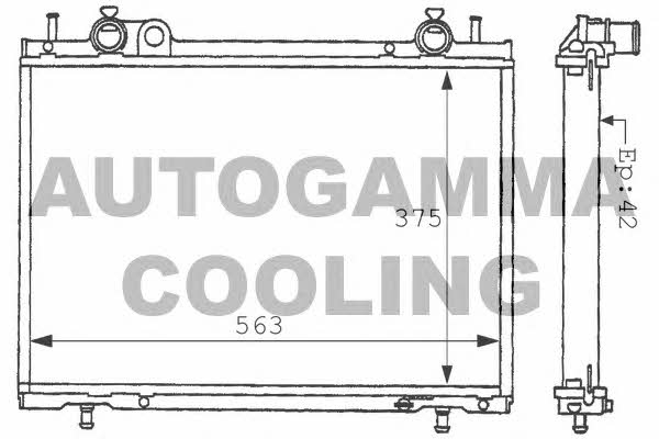 Autogamma 101178 Radiator, engine cooling 101178