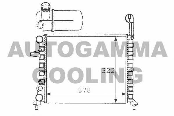 Autogamma 101194 Radiator, engine cooling 101194