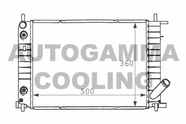 Autogamma 101196 Radiator, engine cooling 101196