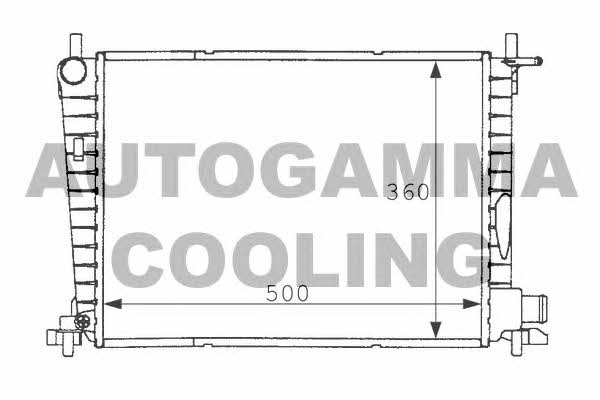 Autogamma 101199 Radiator, engine cooling 101199