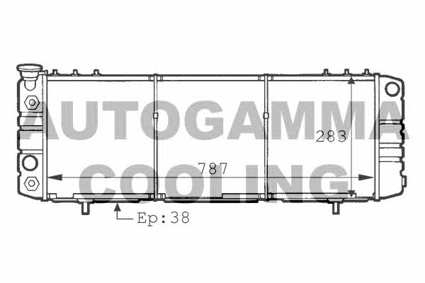 Autogamma 101211 Radiator, engine cooling 101211