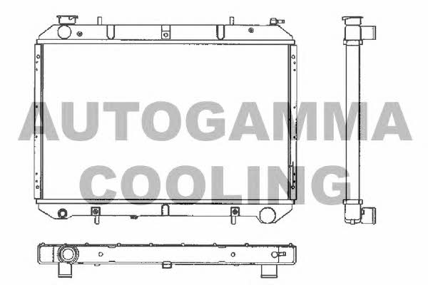 Autogamma 101223 Radiator, engine cooling 101223
