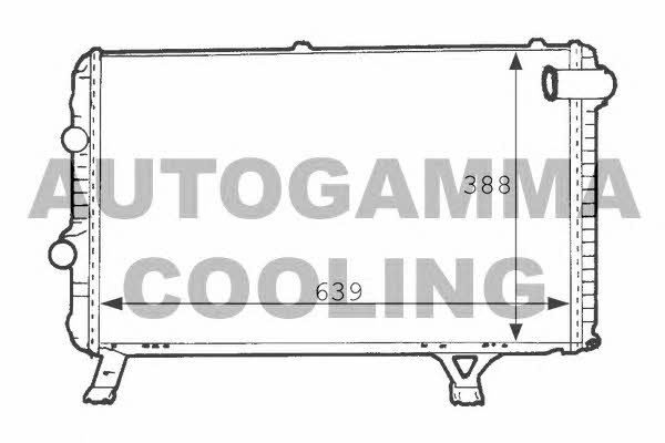 Autogamma 101235 Radiator, engine cooling 101235