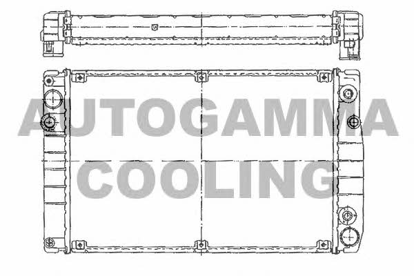 Autogamma 101238 Radiator, engine cooling 101238