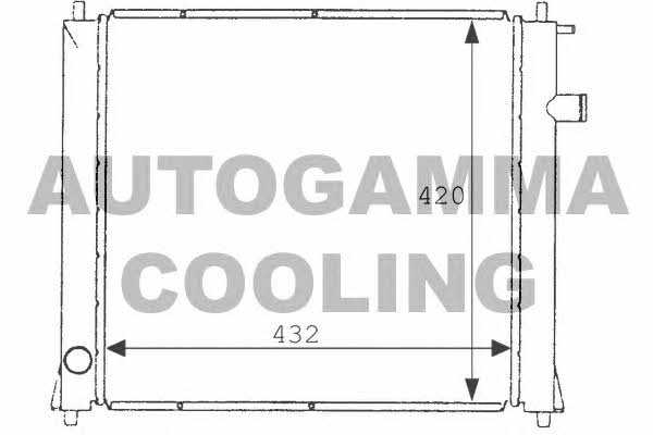 Autogamma 101253 Radiator, engine cooling 101253