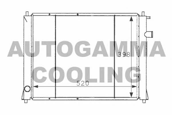 Autogamma 101254 Radiator, engine cooling 101254