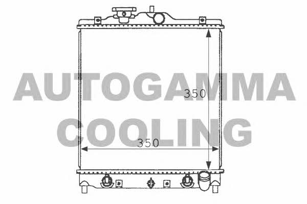 Autogamma 101258 Radiator, engine cooling 101258