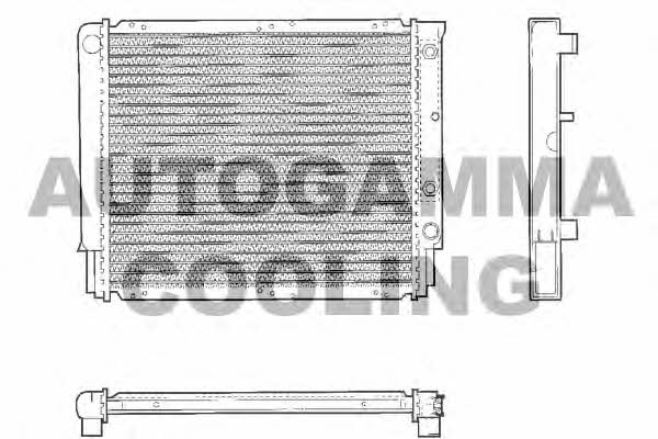 Autogamma 101288 Radiator, engine cooling 101288