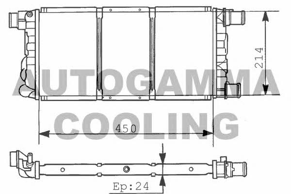 Autogamma 101297 Radiator, engine cooling 101297