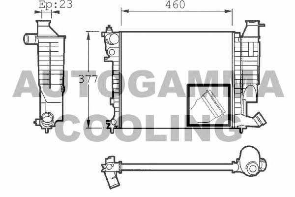 Autogamma 101310 Radiator, engine cooling 101310