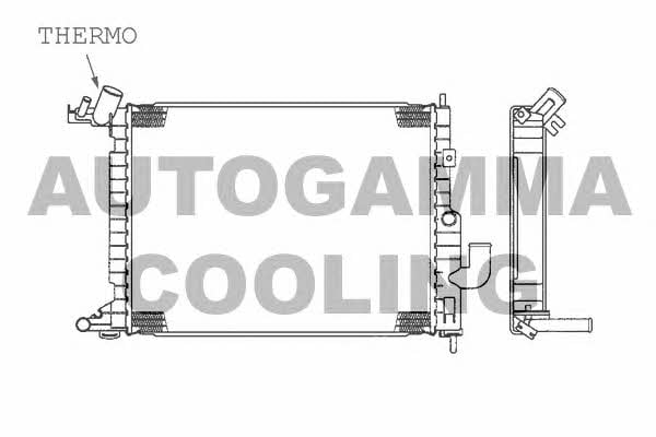 Autogamma 101326 Radiator, engine cooling 101326