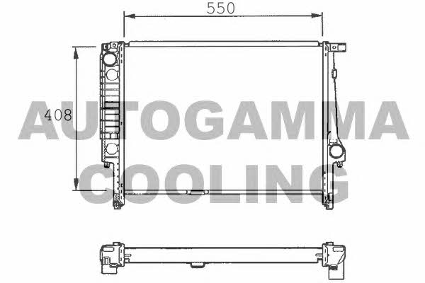 Autogamma 101368 Radiator, engine cooling 101368