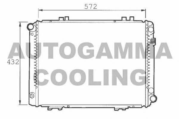 Autogamma 101376 Radiator, engine cooling 101376