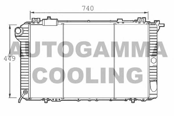 Autogamma 101384 Radiator, engine cooling 101384