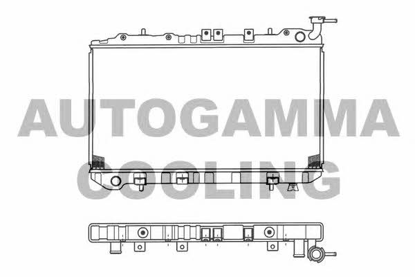 Autogamma 101388 Radiator, engine cooling 101388