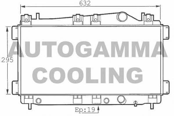 Autogamma 101395 Radiator, engine cooling 101395