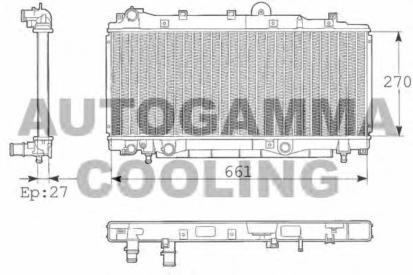 Autogamma 101427 Radiator, engine cooling 101427