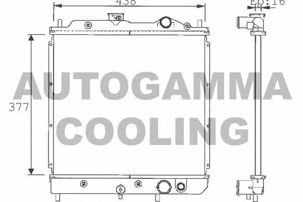 Autogamma 101434 Radiator, engine cooling 101434