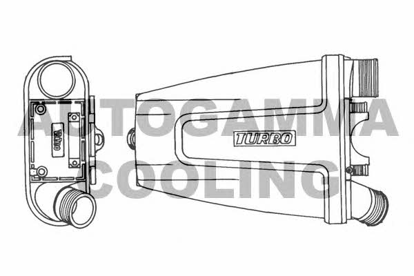 Autogamma 101485 Intercooler, charger 101485