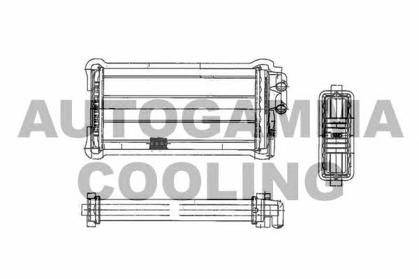 Autogamma 101607 Heat exchanger, interior heating 101607