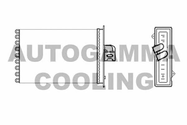Autogamma 101608 Heat exchanger, interior heating 101608