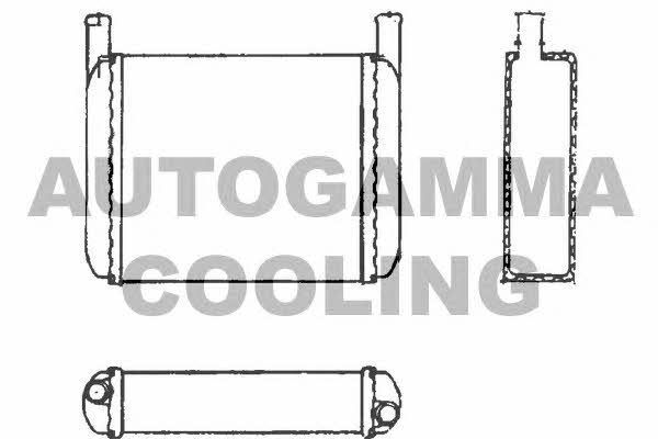 Autogamma 101609 Heat exchanger, interior heating 101609