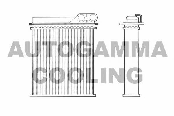 Autogamma 101613 Heat exchanger, interior heating 101613