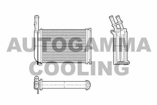 Autogamma 101615 Heat exchanger, interior heating 101615