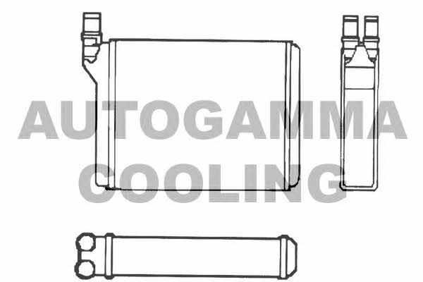 Autogamma 101616 Heat exchanger, interior heating 101616