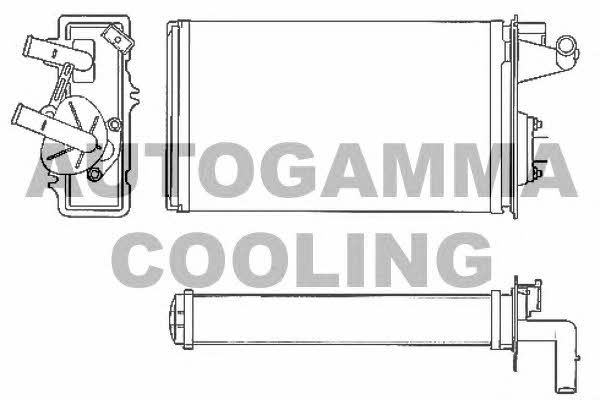 Autogamma 101621 Heat exchanger, interior heating 101621