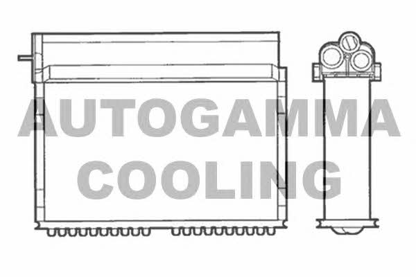 Autogamma 101624 Heat exchanger, interior heating 101624