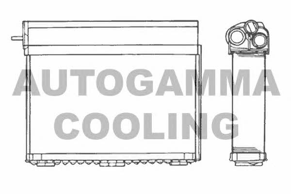 Autogamma 101625 Heat exchanger, interior heating 101625