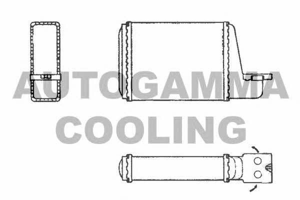 Autogamma 101626 Heat exchanger, interior heating 101626