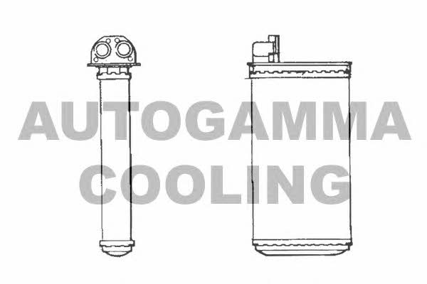 Autogamma 101629 Heat exchanger, interior heating 101629