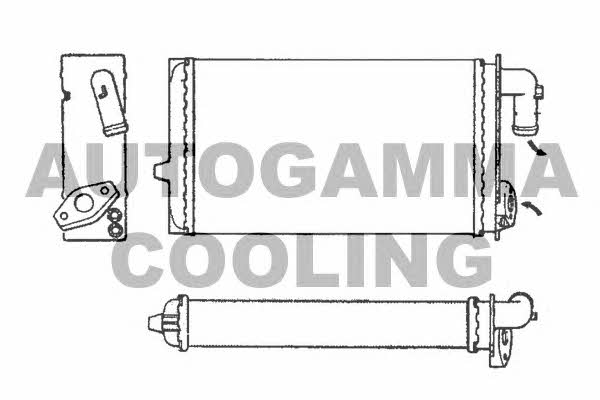 Autogamma 101630 Heat exchanger, interior heating 101630