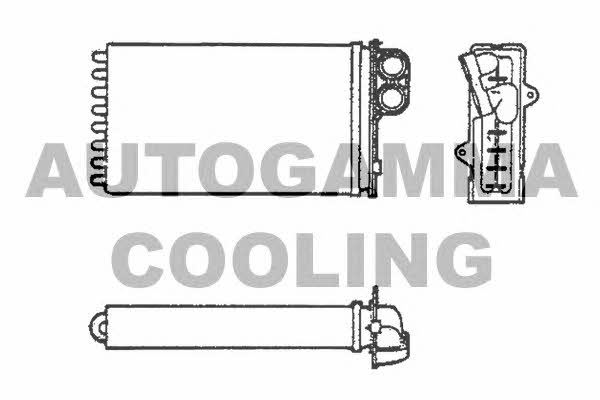 Autogamma 101636 Heat exchanger, interior heating 101636
