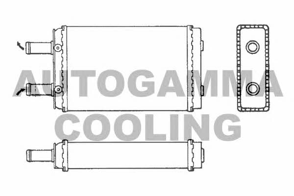 Autogamma 101646 Heat exchanger, interior heating 101646