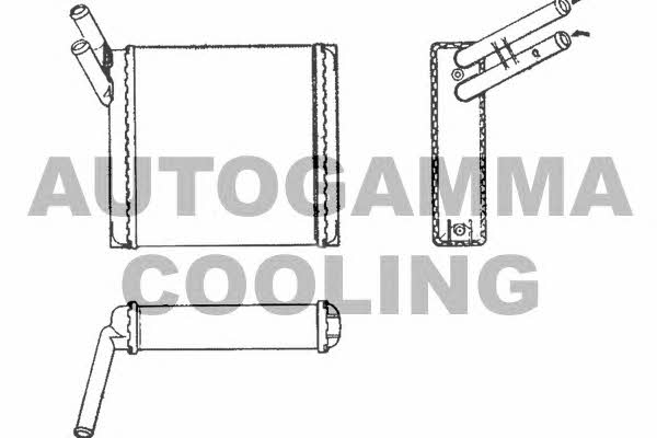 Autogamma 101647 Heat exchanger, interior heating 101647