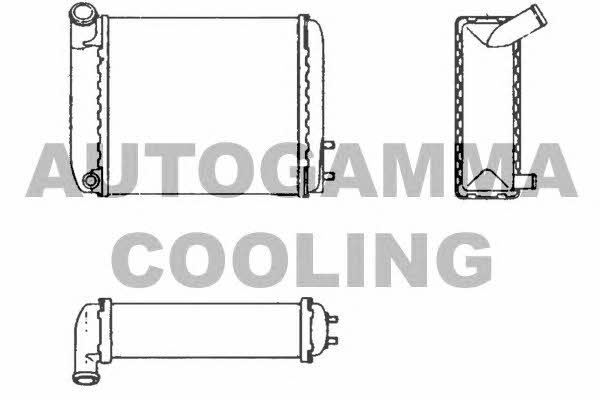 Autogamma 101651 Heat exchanger, interior heating 101651