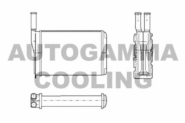 Autogamma 101652 Heat exchanger, interior heating 101652