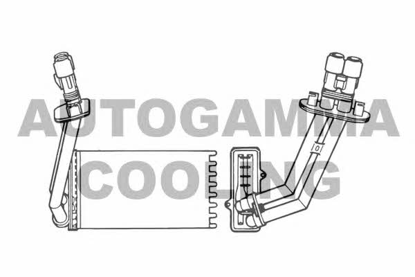 Autogamma 101664 Heat exchanger, interior heating 101664