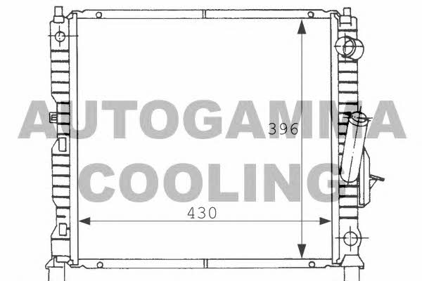 Autogamma 100918 Radiator, engine cooling 100918
