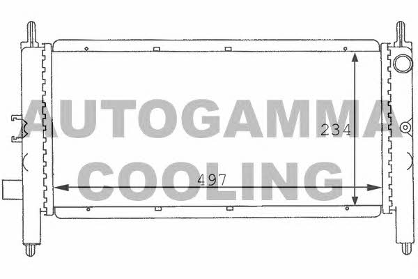 Autogamma 100919 Radiator, engine cooling 100919