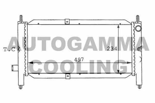 Autogamma 100920 Radiator, engine cooling 100920