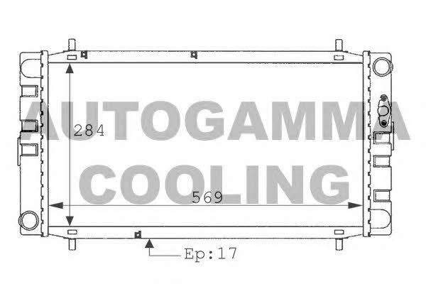Autogamma 100923 Radiator, engine cooling 100923