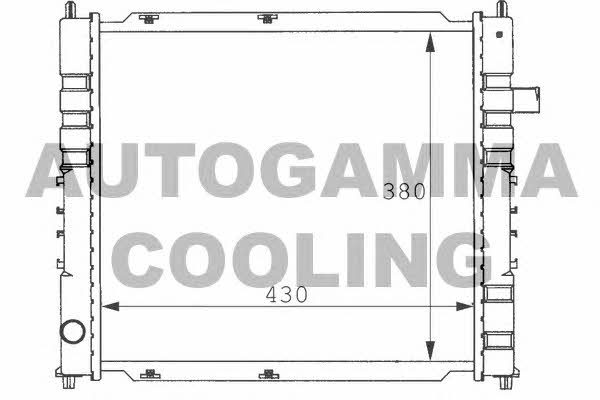 Autogamma 100924 Radiator, engine cooling 100924