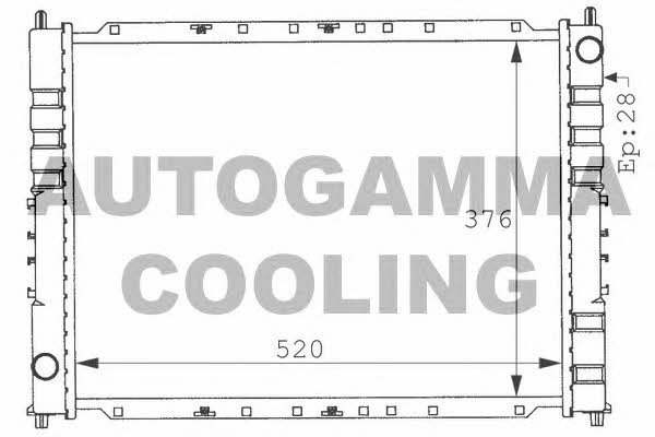 Autogamma 100925 Radiator, engine cooling 100925