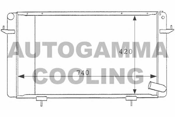 Autogamma 100931 Radiator, engine cooling 100931