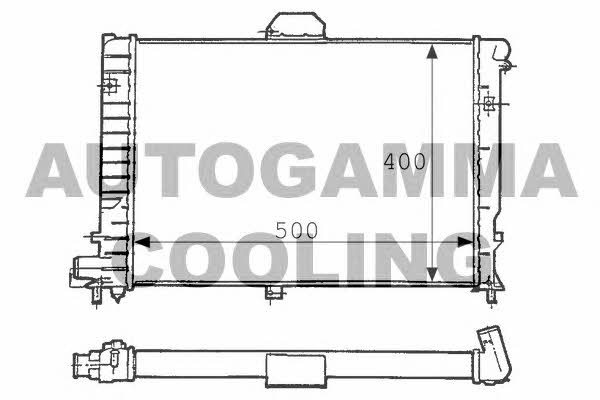 Autogamma 100941 Radiator, engine cooling 100941